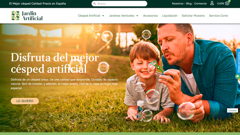 nueva tienda online jardin artificial