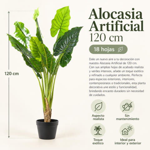 Alocasia Artificial 120CM