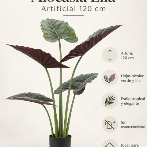 Alocasia Lila Artificial 120CM
